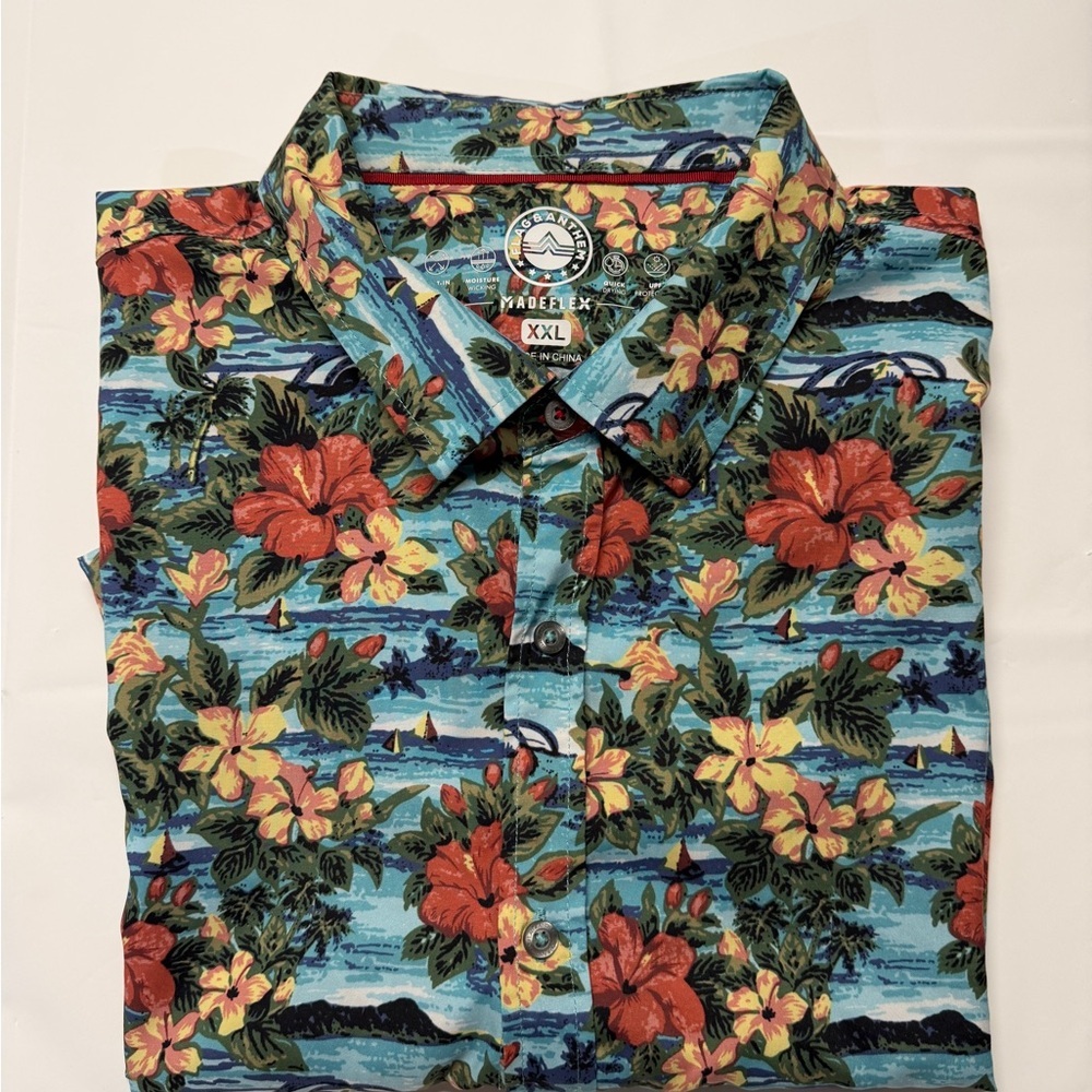 Vibrant Floral Button-Down Shirt